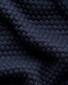 Eton Luxury Egyption Organic Cotton Solid Color Texture Knit Trui Donker Blauw