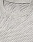 Eton Luxury Egyption Organic Cotton Solid Color Texture Knit Trui Licht Grijs