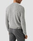 Eton Luxury Egyption Organic Cotton Solid Color Texture Knit Trui Licht Grijs