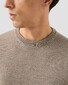 Eton Luxury Extrafine Merino Crew Neck Trui Beige