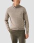 Eton Luxury Extrafine Merino Crew Neck Trui Beige