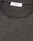 Eton Luxury Extrafine Merino Crew Neck Trui Donker Grijs