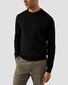 Eton Luxury Extrafine Merino Crew Neck Trui Zwart