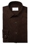 Eton Luxury Organic Cotton Corduroy Overhemd Donker Bruin