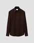 Eton Luxury Organic Cotton Corduroy Overhemd Donker Bruin