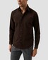 Eton Luxury Organic Cotton Corduroy Overhemd Donker Bruin