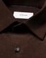 Eton Luxury Organic Cotton Corduroy Overhemd Donker Bruin