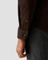 Eton Luxury Organic Cotton Corduroy Overhemd Donker Bruin