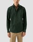 Eton Luxury Organic Cotton Corduroy Overhemd Donker Groen