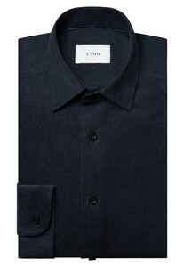 Eton Luxury Organic Cotton Corduroy Shirt Dark Navy