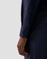 Eton Luxury Organic Cotton King Twill Houndstooth Texture Overhemd Dark Navy