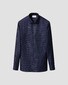 Eton Luxury Organic Cotton King Twill Houndstooth Texture Overhemd Dark Navy