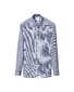 Eton Luxury Organic Cotton King Twill Houndstooth Texture Overhemd Donker Blauw