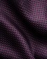 Eton Luxury Organic Cotton King Twill Houndstooth Texture Overhemd Donker Paars