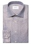 Eton Luxury Organic Cotton King Twill Houndstooth Texture Overhemd Oranje