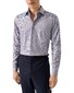 Eton Luxury Organic Cotton King Twill Houndstooth Texture Overhemd Oranje