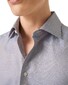 Eton Luxury Organic Cotton King Twill Houndstooth Texture Overhemd Oranje