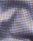 Eton Luxury Organic Cotton King Twill Houndstooth Texture Overhemd Oranje