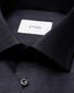 Eton Luxury Organic Cotton King Twill Houndstooth Texture Overhemd Zwart