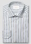 Eton Luxury Organic Supima Cottom 120 Poplin Multi Stripe Overhemd Blauw
