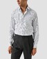 Eton Luxury Organic Supima Cottom 120 Poplin Multi Stripe Overhemd Blauw