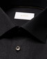 Eton Luxury Semi Solid Supima 120 Piqué Overhemd Zwart