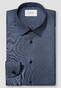 Eton Luxury Silk Twill Mother of Pearl Buttons Overhemd Navy
