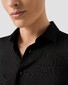 Eton Luxury Silk Twill Mother of Pearl Buttons Overhemd Zwart