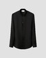 Eton Luxury Silk Twill Mother of Pearl Buttons Overhemd Zwart