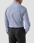Eton Luxury Striped Poplin Weave Organic Supima Cotton Overhemd Blauw
