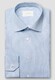Eton Luxury Striped Poplin Weave Organic Supima Cotton Overhemd Licht Blauw