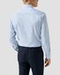 Eton Luxury Striped Poplin Weave Organic Supima Cotton Overhemd Licht Blauw