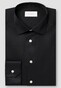 Eton Luxury Supima 120 Organic Cotton Twill Mother of Pearl Buttons Overhemd Zwart