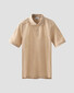 Eton Luxury Uni Cotton Filo di Scozia Piqué Jersey Polo Beige