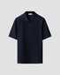 Eton Luxury Uni Cotton Filo di Scozia Piqué Jersey Polo Navy