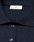 Eton Luxury Uni Cotton Filo di Scozia Piqué Jersey Polo Navy