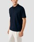 Eton Luxury Uni Cotton Filo di Scozia Piqué Jersey Polo Navy
