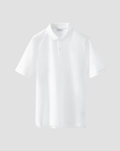 Eton Luxury Uni Cotton Filo di Scozia Piqué Jersey Polo Wit