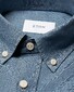 Eton Mélange Button-Down Italian Woven Lightweight Denim Overhemd Light Denim Blue