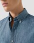 Eton Mélange Button-Down Italian Woven Lightweight Denim Overhemd Light Denim Blue