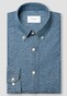 Eton Mélange Button-Down Italian Woven Lightweight Denim Overhemd Light Denim Blue