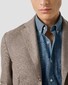 Eton Mélange Button-Down Italian Woven Lightweight Denim Overhemd Light Denim Blue