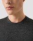 Eton Merino Wool Tencel Jersey Faux-Uni Crew Neck T-Shirt Dark Gray