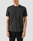 Eton Merino Wool Tencel Jersey Faux-Uni Crew Neck T-Shirt Donker Grijs