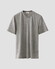 Eton Merino Wool Tencel Jersey Faux-Uni Crew Neck T-Shirt Grey