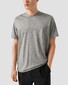 Eton Merino Wool Tencel Jersey Faux-Uni Crew Neck T-Shirt Grijs