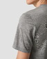 Eton Merino Wool Tencel Jersey Faux-Uni Crew Neck T-Shirt Grijs