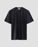 Eton Merino Wool Tencel Jersey Faux-Uni Crew Neck T-Shirt Navy