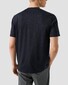 Eton Merino Wool Tencel Jersey Faux-Uni Crew Neck T-Shirt Navy