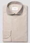 Eton Micro Check Organic Cotton Fine Twill Overhemd Beige